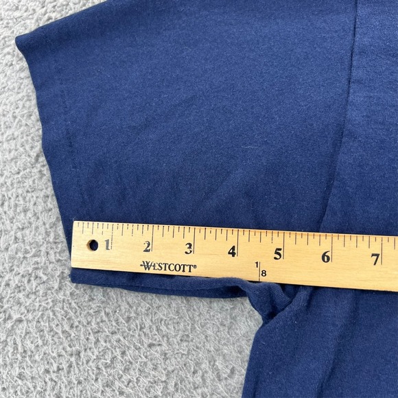 Vintage 90s Cape Cod MA Light House Graphic T-Shirt Navy Adult Large Hanes USA - Picture 9 of 14